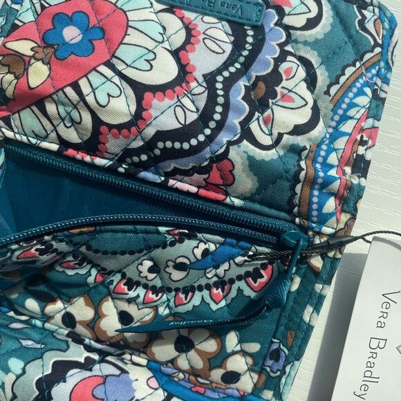 Vera Bradley Haymarket Paisley Jewel Cotton Euro Wallet - Picture 5 of 15